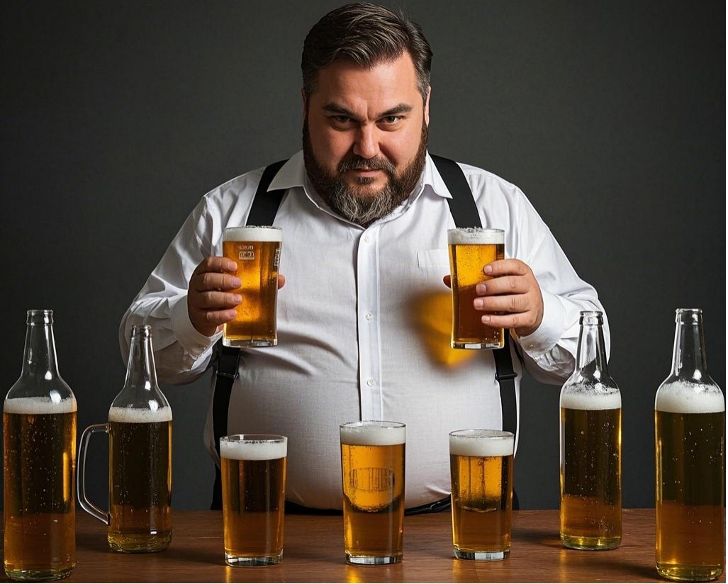 big men's bellies