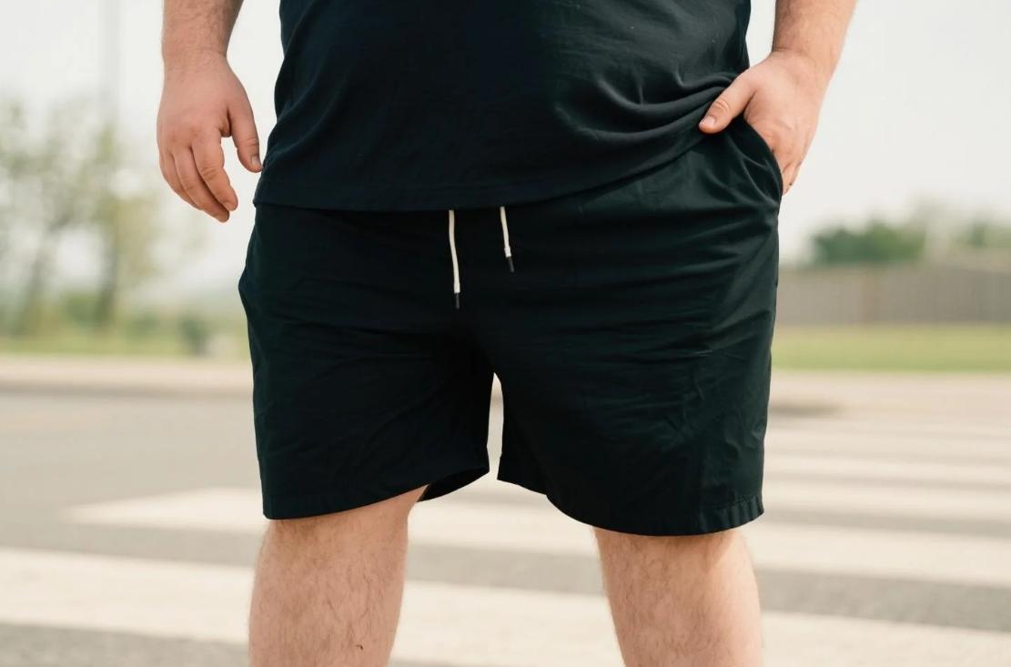 Big men's shorts with pockets
