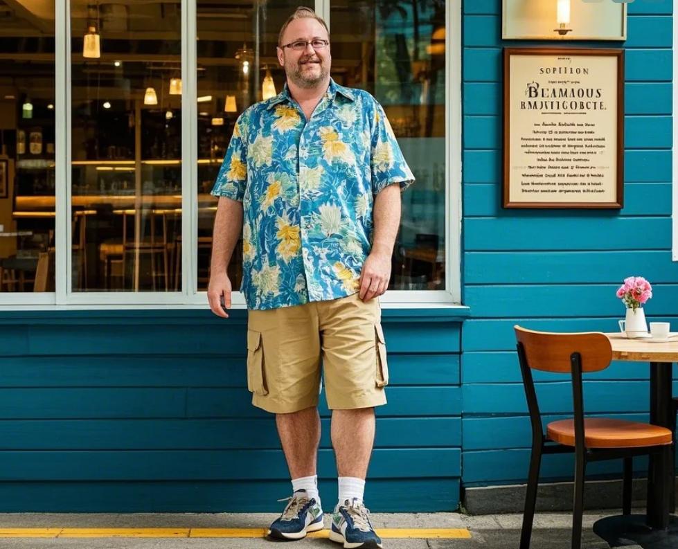 stylish big and tall Hawaiian shirts