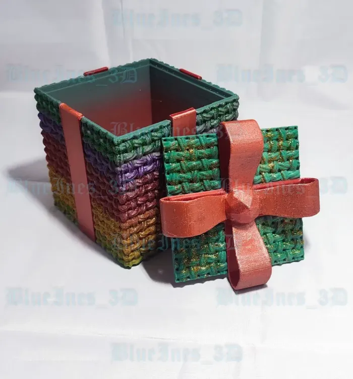 Crochet Christmas Gift Box Multiparts