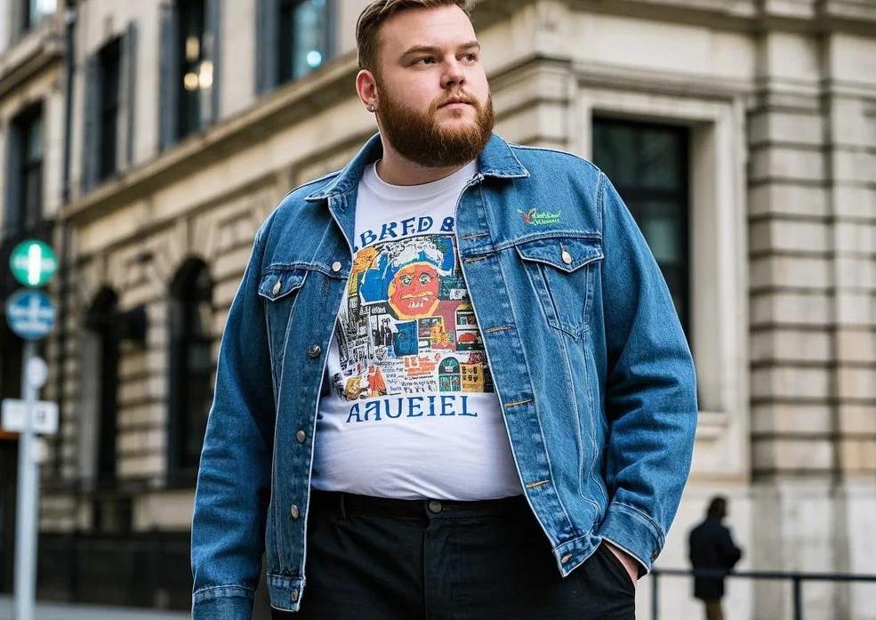 trendy big men's urban fashion in 2025