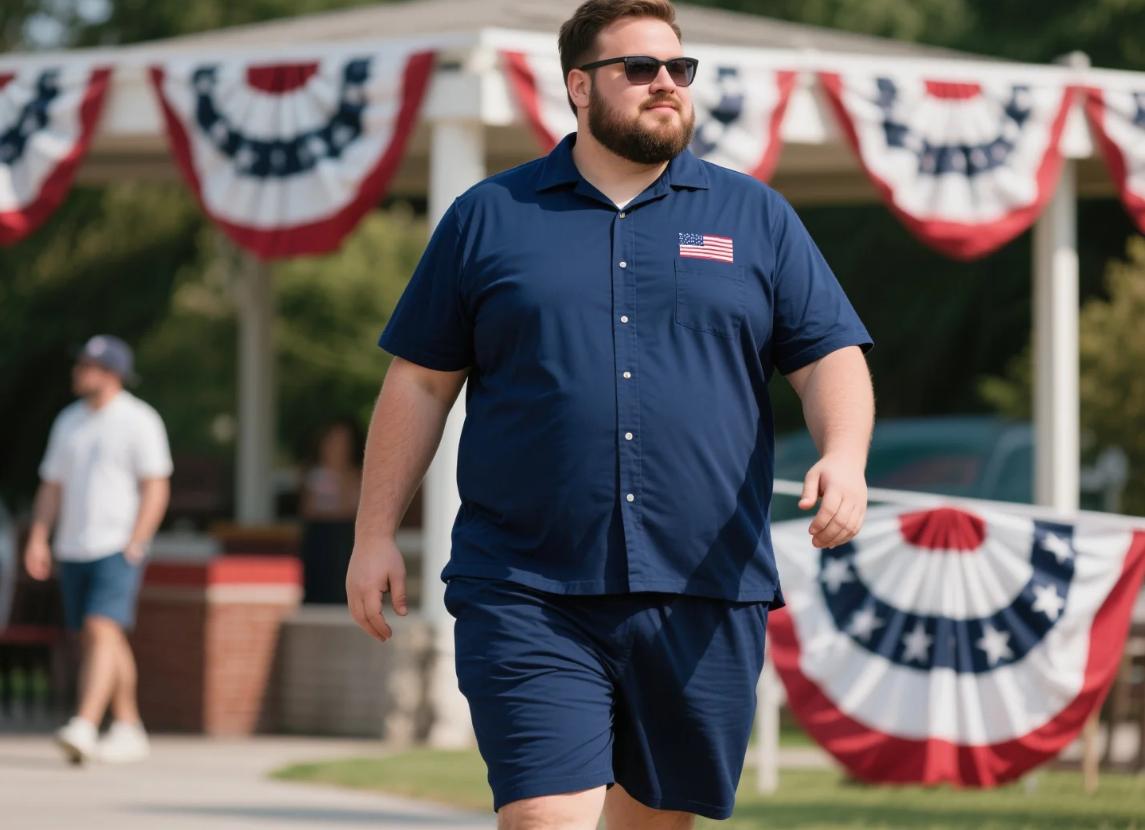 big and tall short sets for holiday