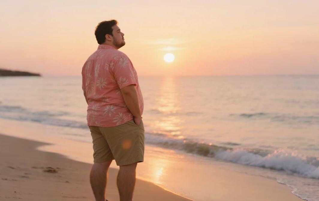 summer shorts sets for big men