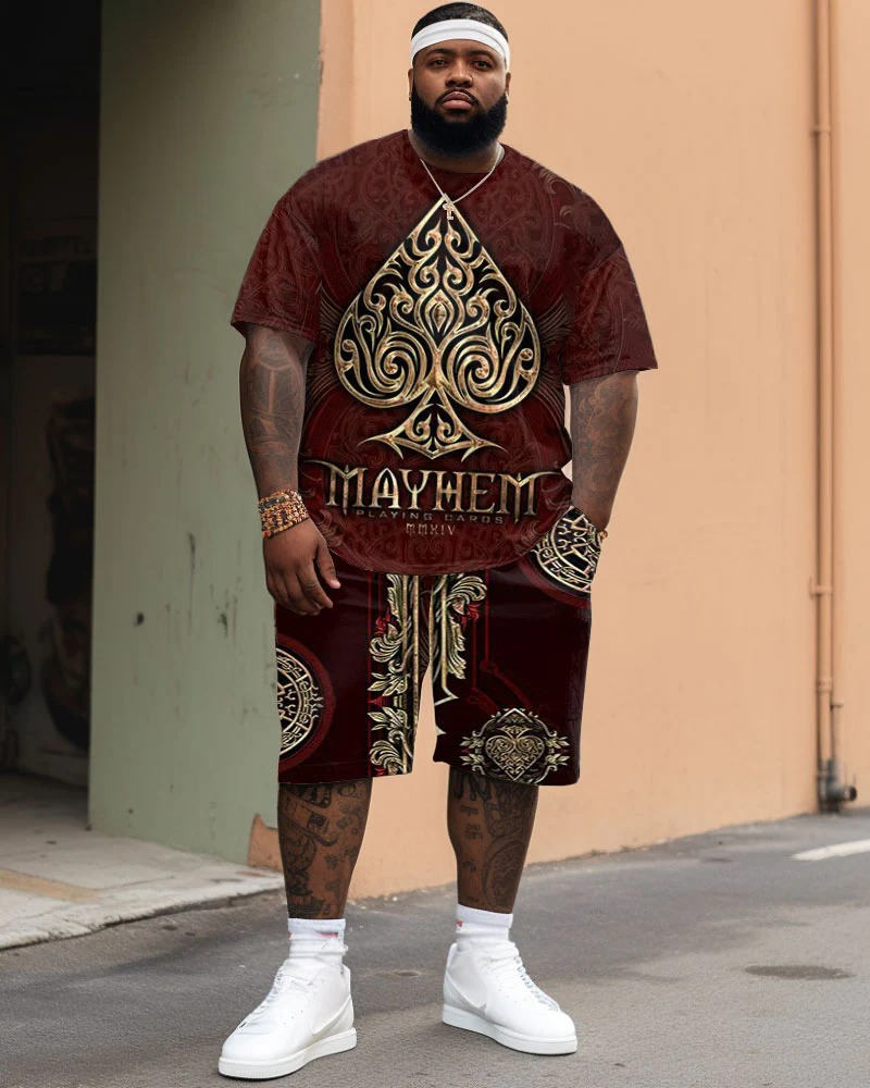 men's poker short set