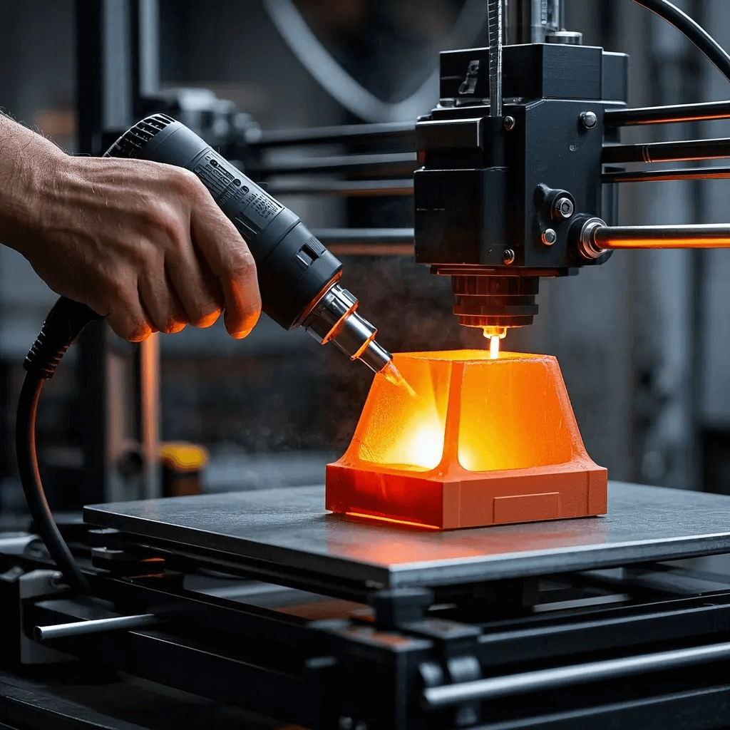 how to smooth 3d prints with heat