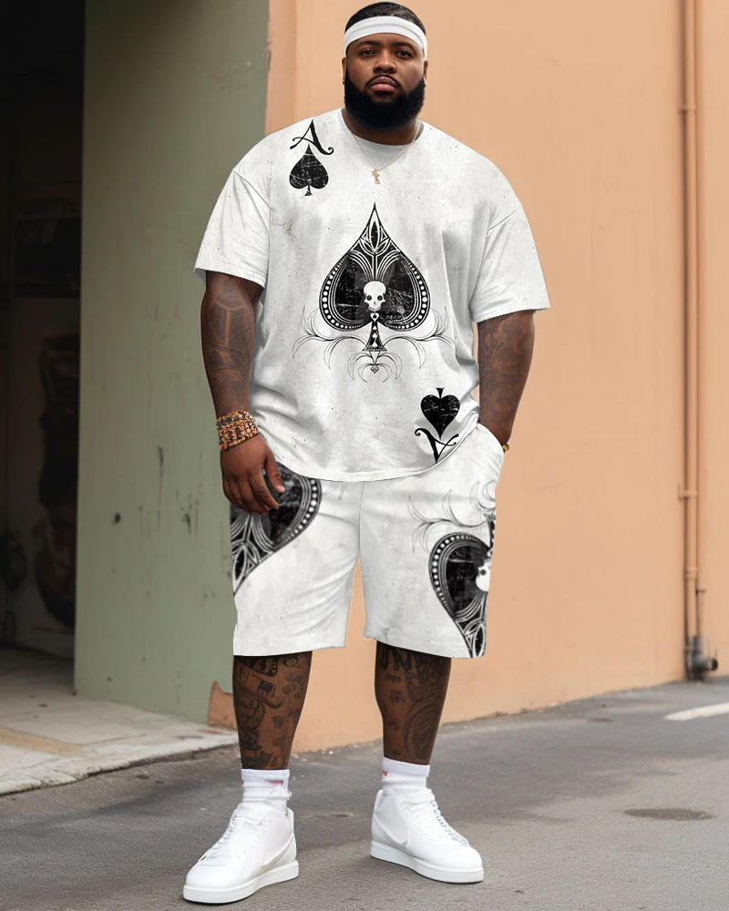 men's poker short set