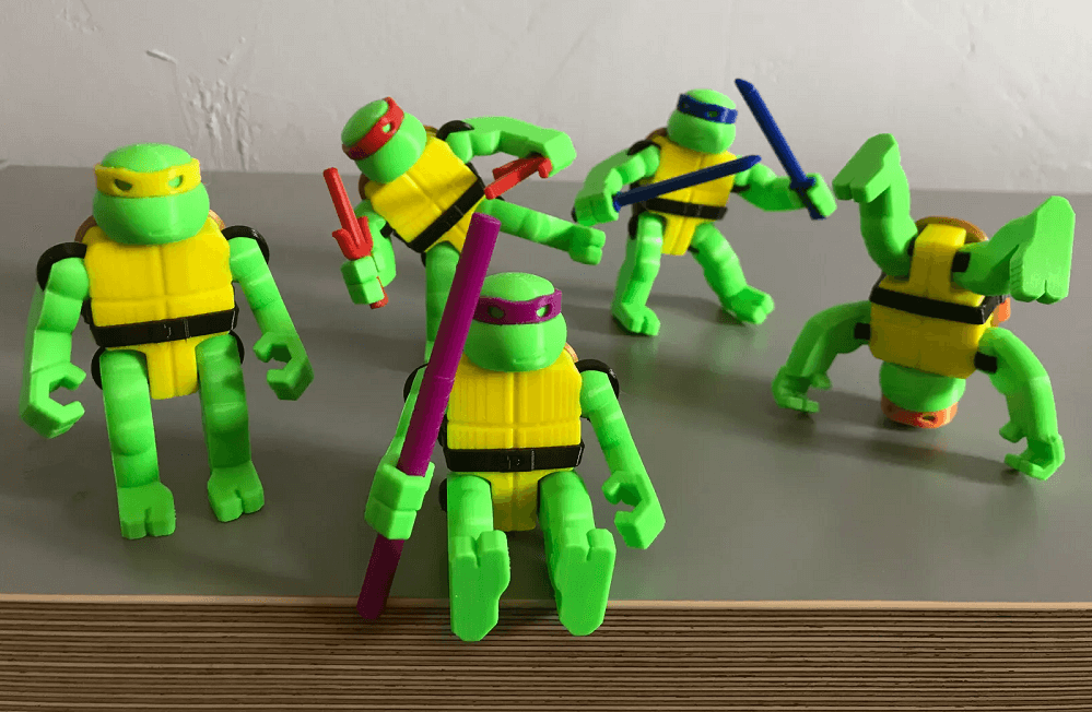 3D Printing TMNT Action Figures