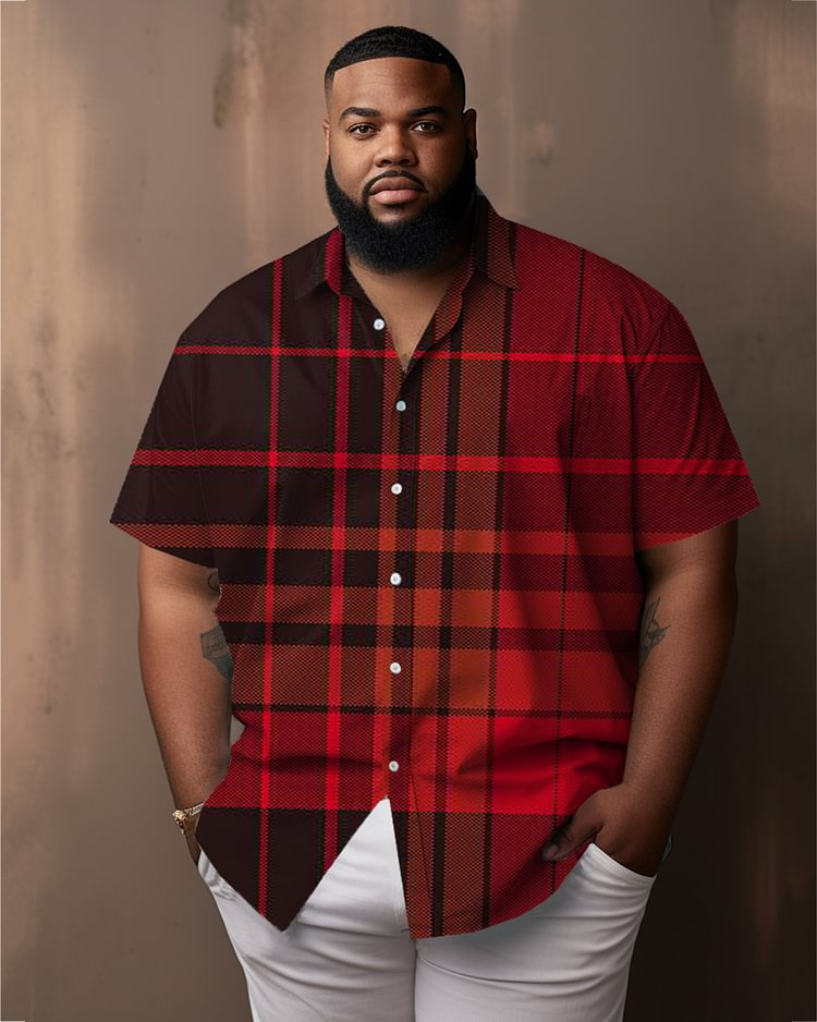 Plaid Short Sleeve Shirt