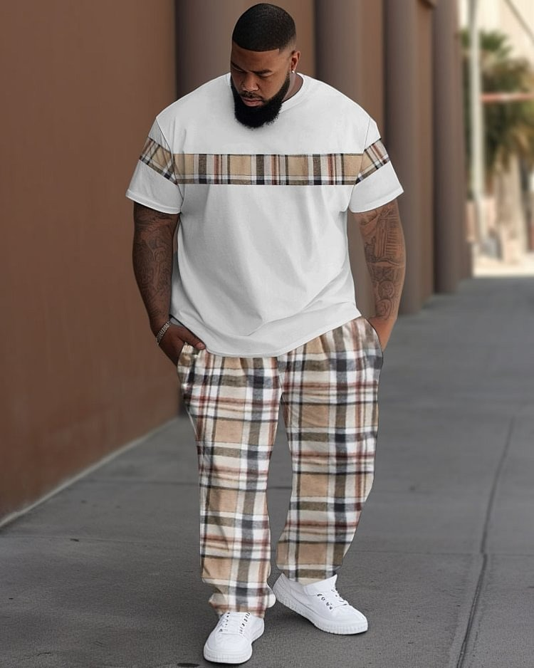 Patchwork Trousers Sets