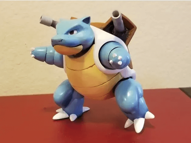 3D Printing Blastoise Action Figure
