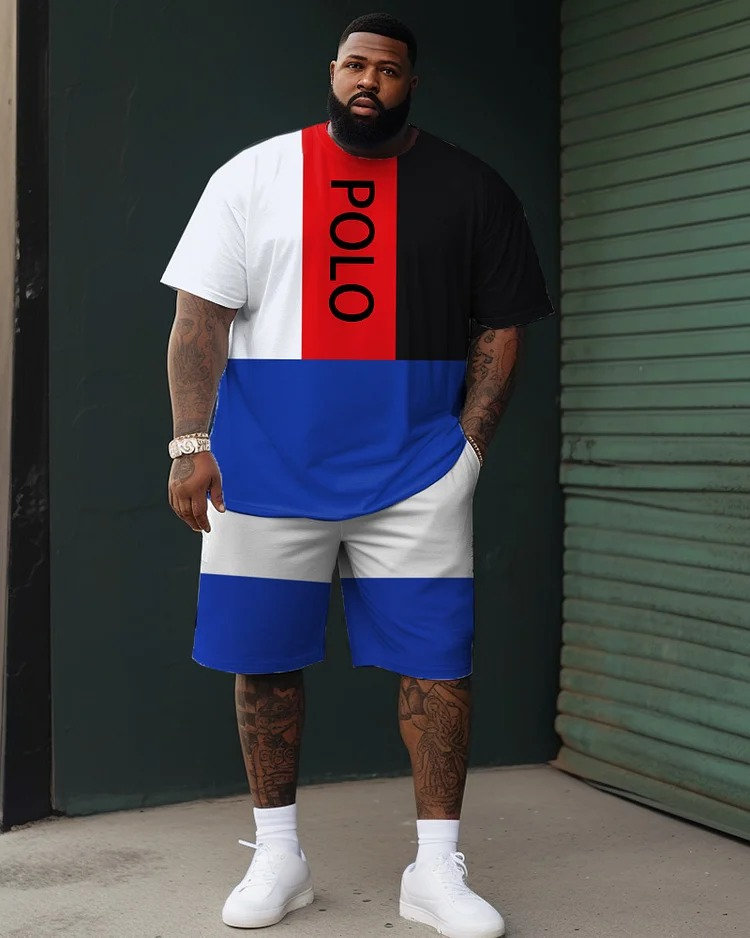 big men's short sets
