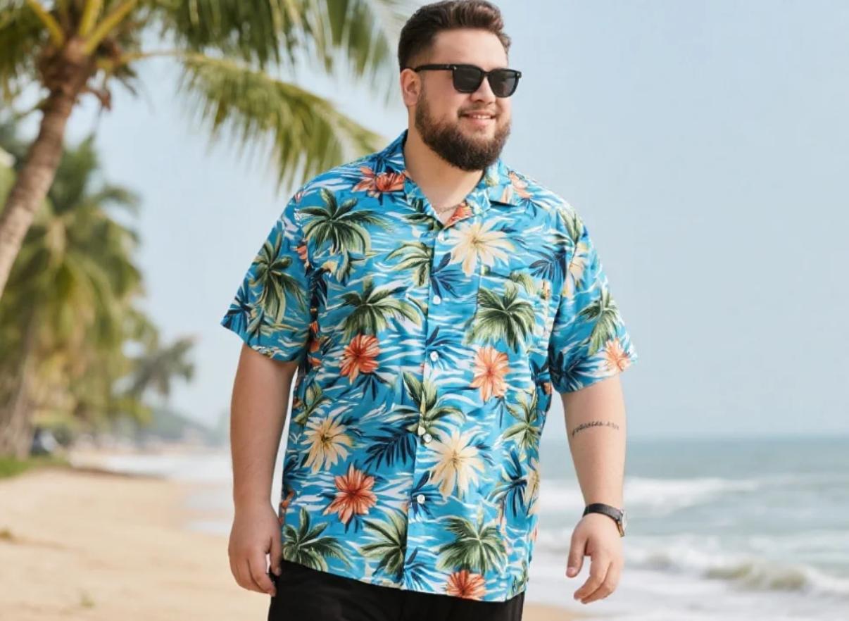 moisture-wicking big and tall Hawaiian shirts