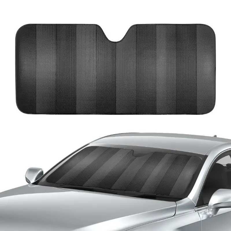 fits all vehicle windshields black folding visor 1pc 63 x 28 5 details 2