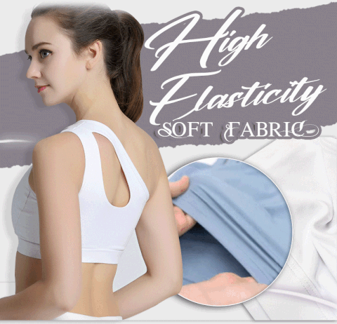 Women One Shoulder Padded Workout Bra