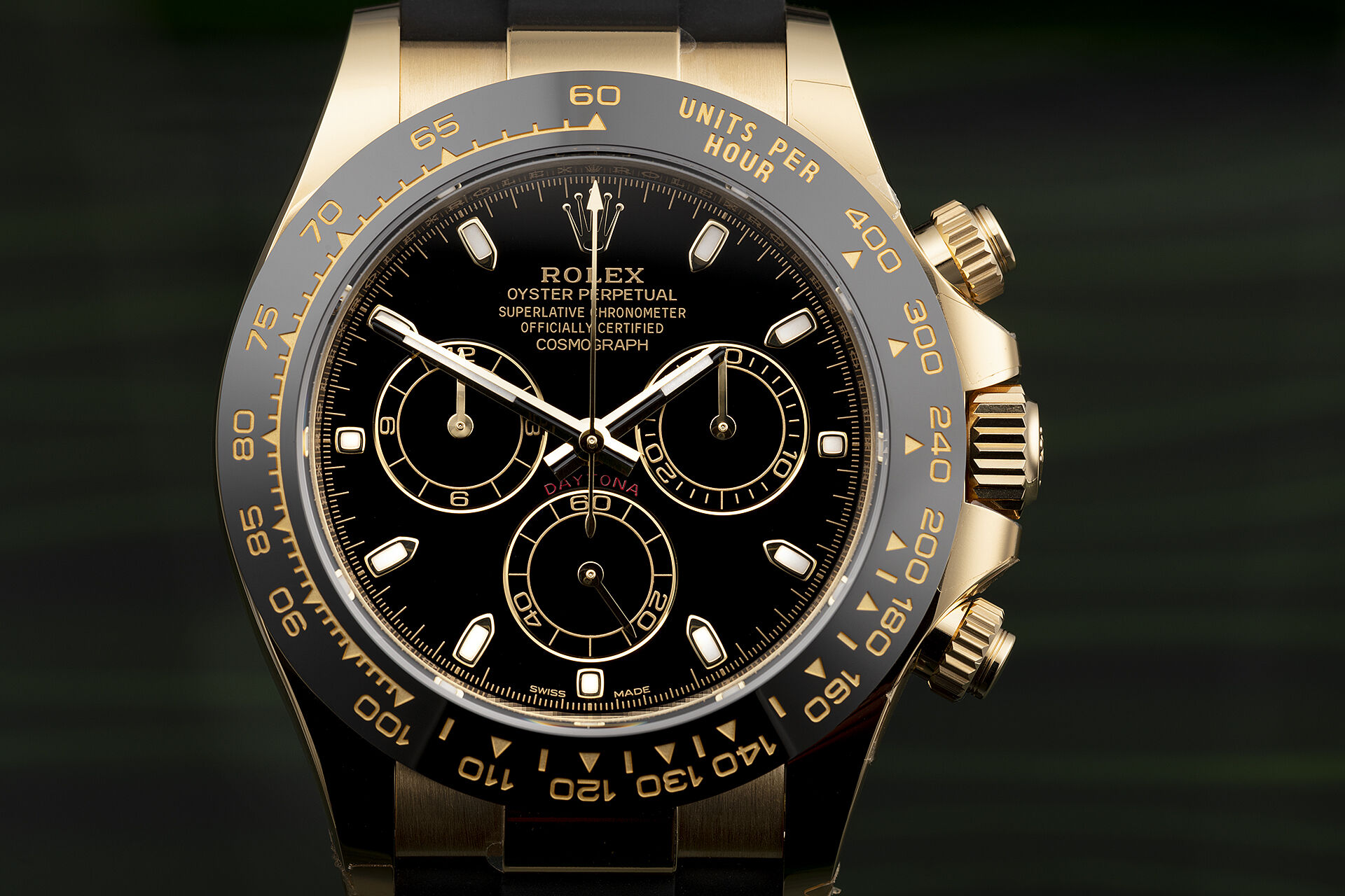 ref 116518LN | Yellow Gold Oysterflex | Rolex Cosmograph Daytona