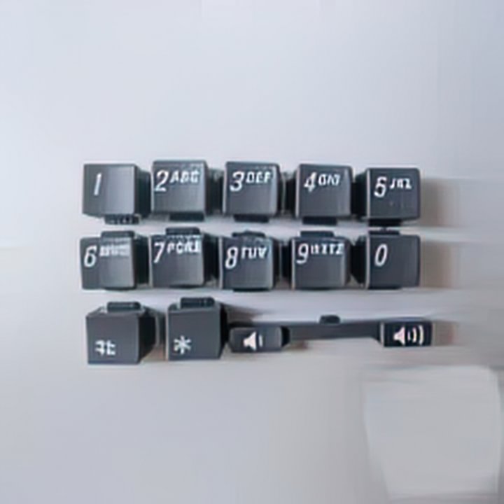 3900 Key Pad Buttons with Volume Bar