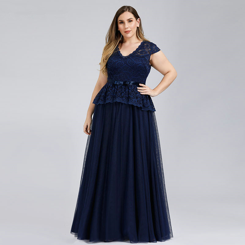 navy blue lace dress size 16