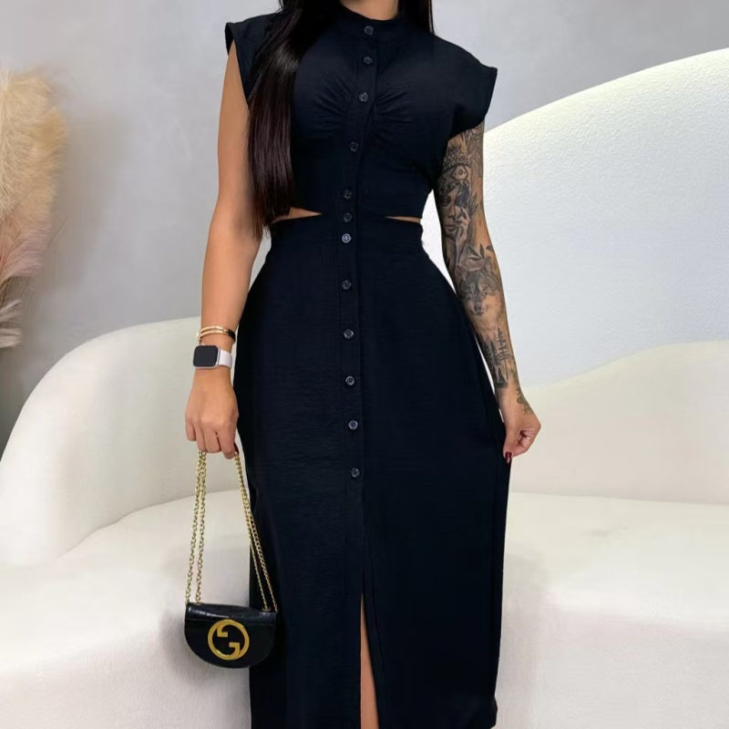 👗Elegant slit dress for women