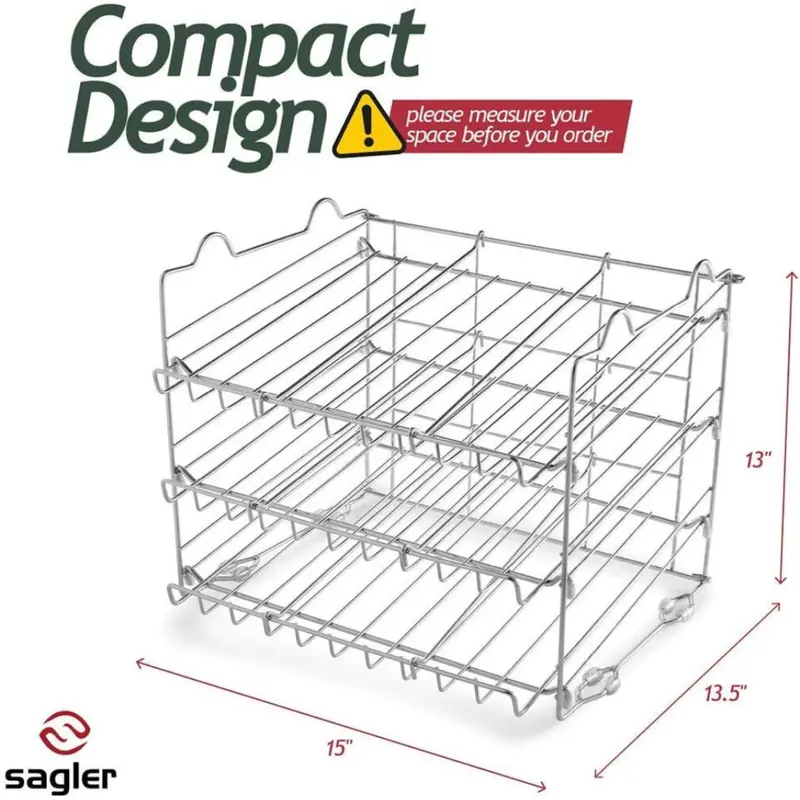   stackable pantry can organizer 3 tier soda can organizer multifunctional chrome   can rack organizer for up to 36 cans for pantry kitchen cabinet countertop under sink 17x13x13 details 2