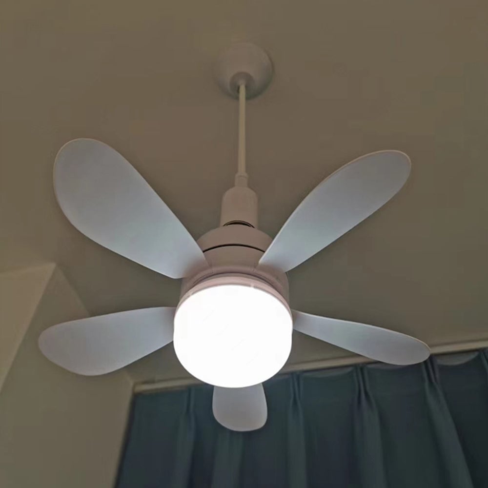 2-in-1 LED Ceiling Fan Light with Remote Control, E27E26/B22 Base