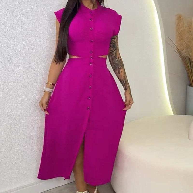 👗Elegant slit dress for women