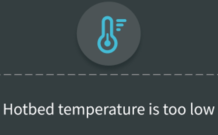 hotbed temperature is too low