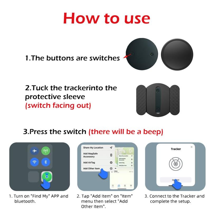 Product Introduction of GPS Tracker for Car,Mini Trackers Device with Weatherproof Magnetic Case-No Monthly Fee-Best Hidden GPS Trackers,Anti-lost Device,Works with Apple Find My (iOS Only) 1 Product Introduction of GPS Tracker for Car,Mini Trackers Device with Weatherproof Magnetic Case-No Monthly Fee-Best Hidden GPS Trackers,Anti-lost Device,Works with Apple Find My (iOS Only) 1