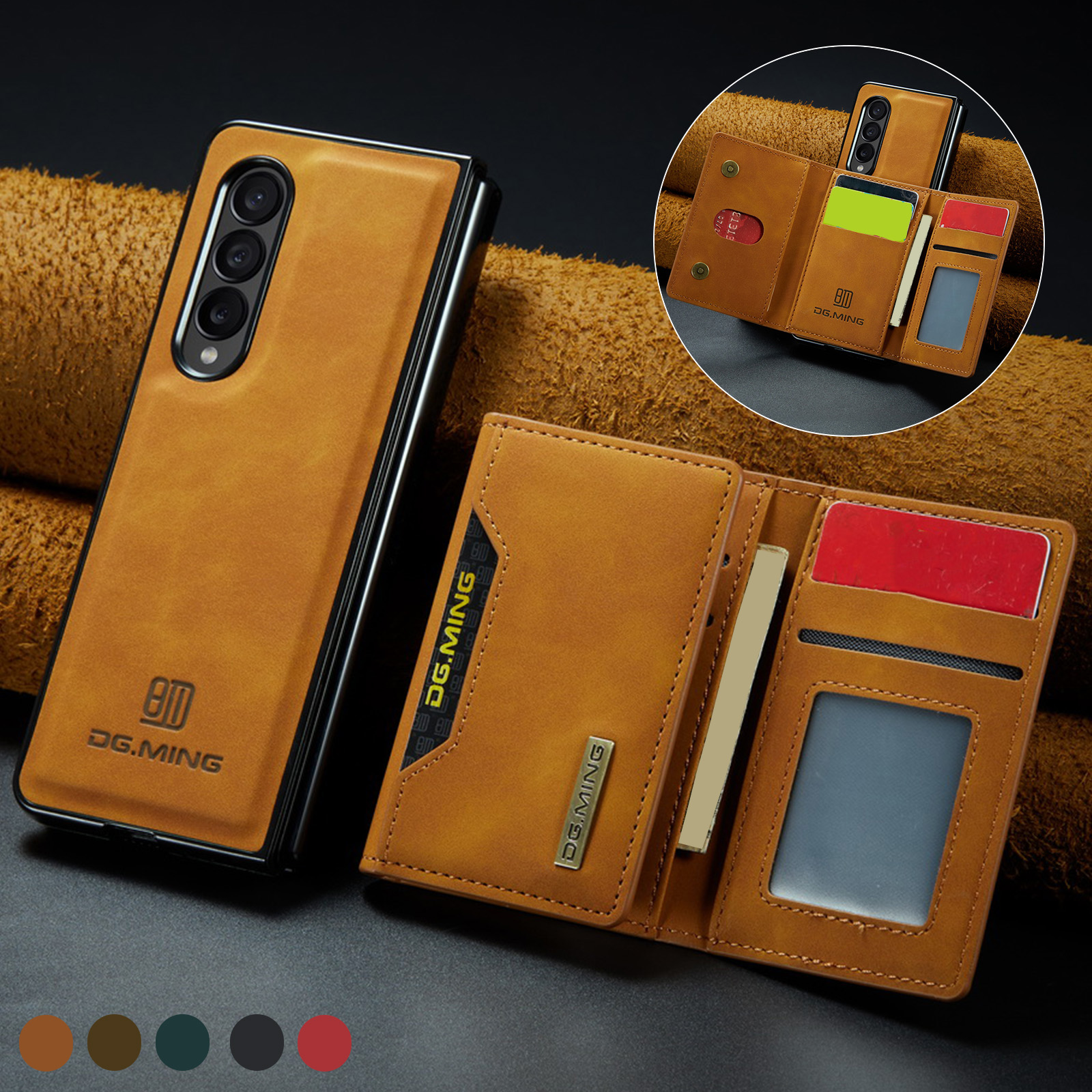2 in 1 Detachable Leather Wallet Phone Case