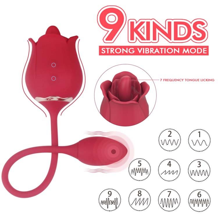 rose vibrator · rose-shaped rose clit massager