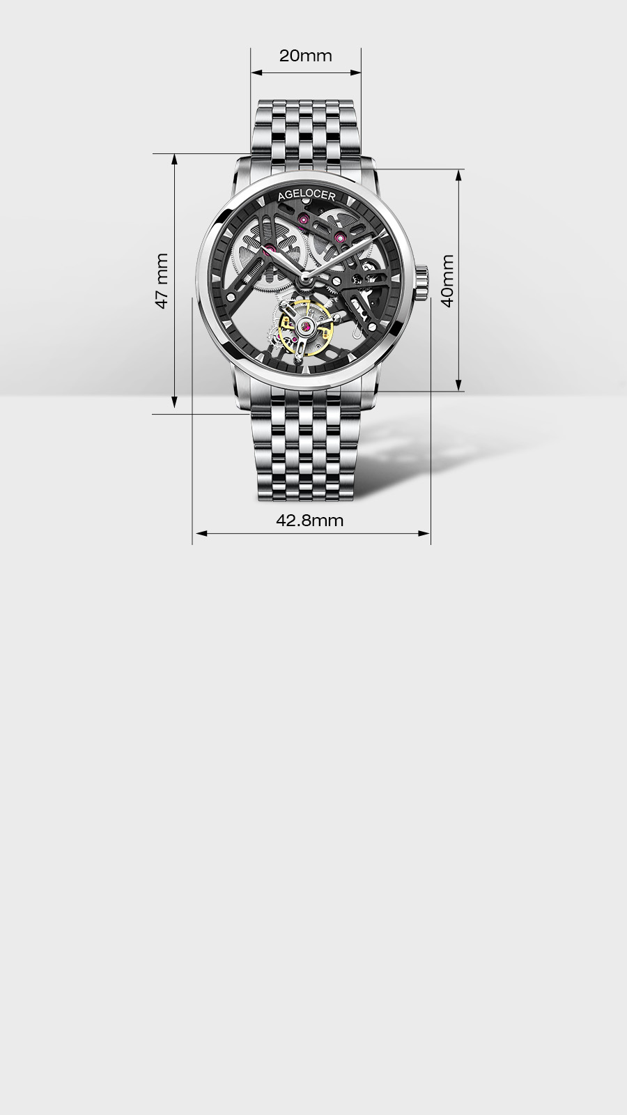 Full transparent sapphire flying tourbillon（Mobile 4）
