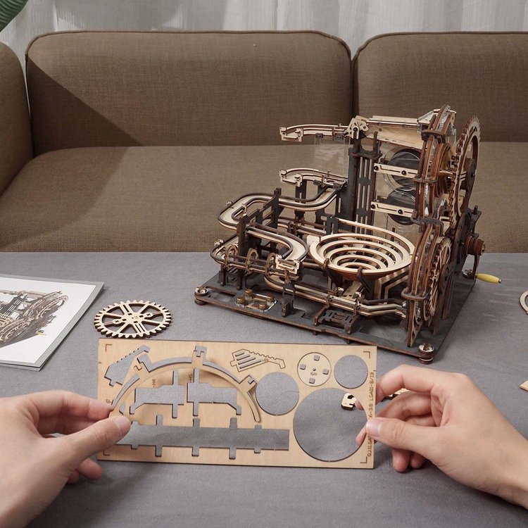 Robotime ROKR DIY Wooden 3D Mechanical Model Kit Puzzle Jigsaw