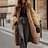 Autumn And Winter Warm Street Fashion Catwalk Style Atmospheric Ladies Simple Solid Color Leopard Fox Zebra Tiger Stripe