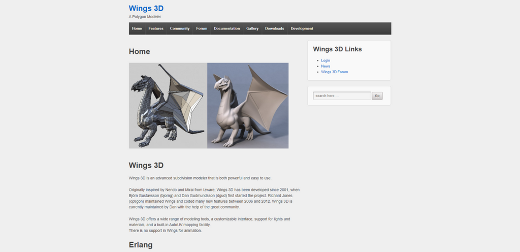 Wings 3D界面