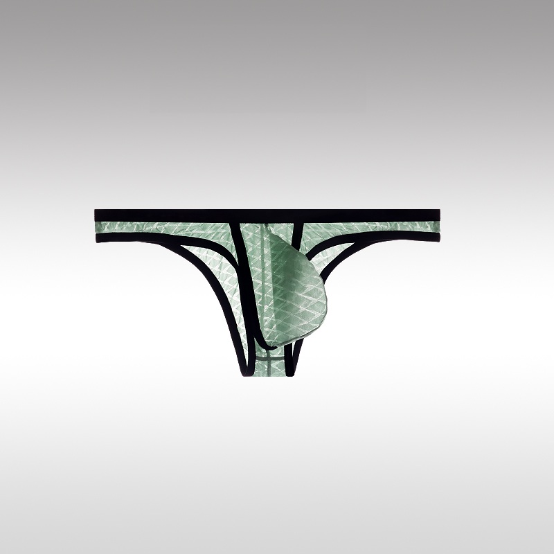Men's Sexy Low-Rise Comfort Bikini Ice Silk Mesh Transparent Ultra-Thin Briefs