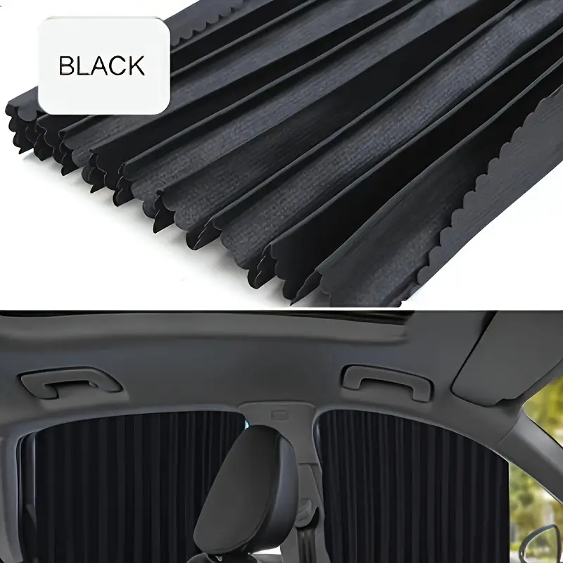 4 car sunshades window privacy protection curtains retractable uv protection shades for car windows sun blocking and heat insulating side window shades car curtains details 5