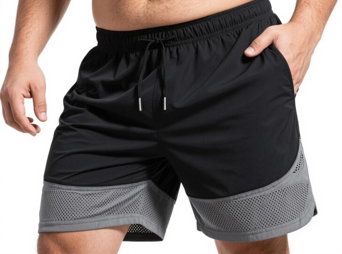 big and tall athletic shorts with mesh zones