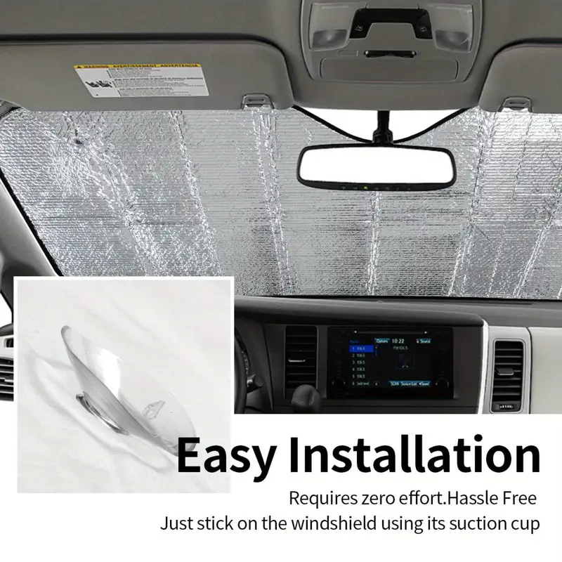 1pc car windshield sunshade front auto car windshield sun shade blocks   sun visor protector keep your vehicle cool 29 9 x 55inch details 2