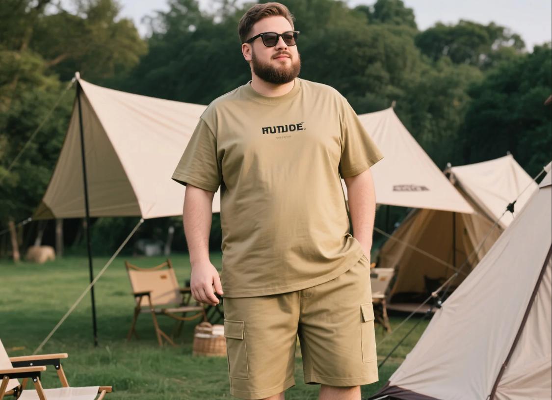 big men's casual short sets