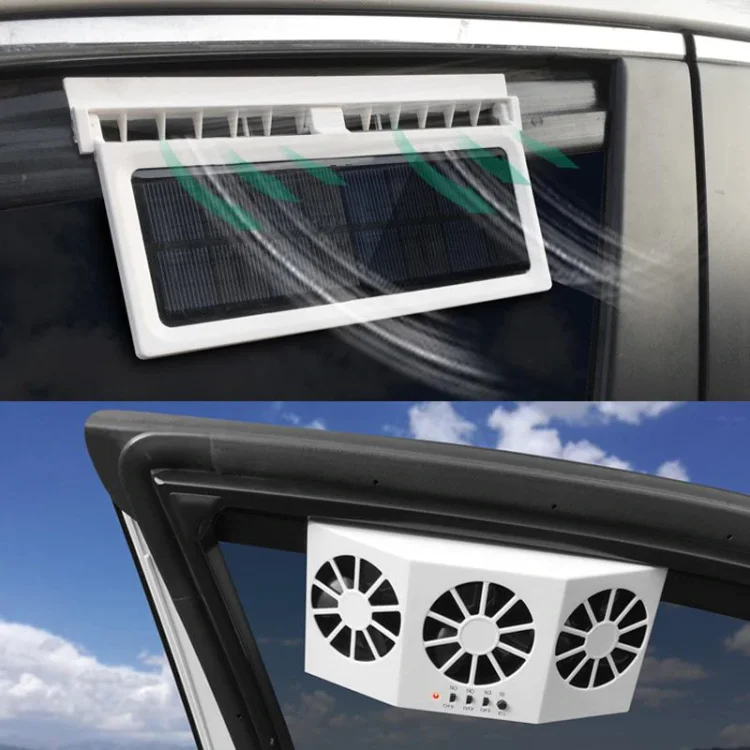 Car Fan Solar Powered Air Cooler
