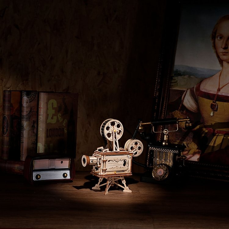 ROKR Vitascope Movie Projector 3D Wooden Puzzle LK601 | Robotime Online