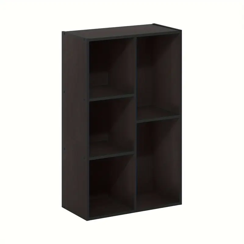   5 cube reversible open shelf white multi purpose storage organizer   shelf home office bookshelf display stands details 1