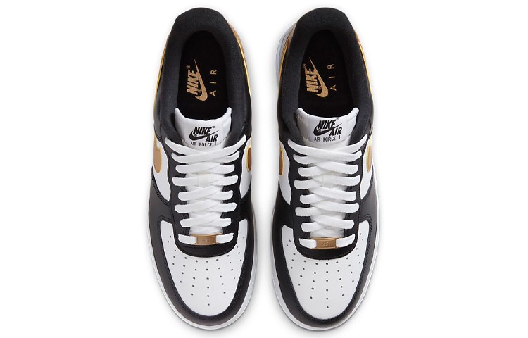 Nike Air Force 1 Low Black White Metallic Gold CZ9189-001 | eBay