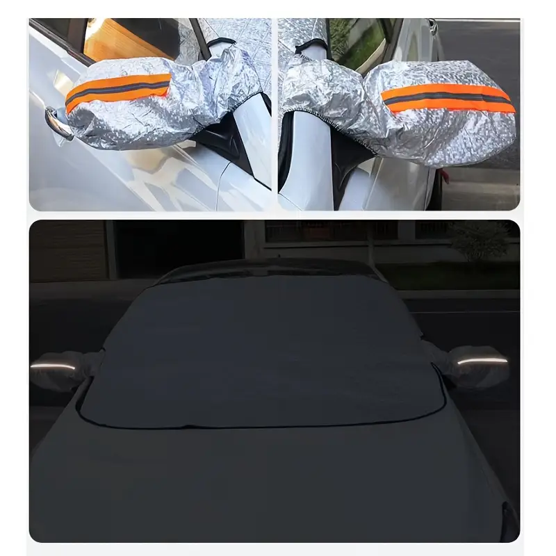 1pc microfiber car sunshade waterproof and dustproof   insulation winter snowproof car supplies anti uv protection car cover for   models details 5