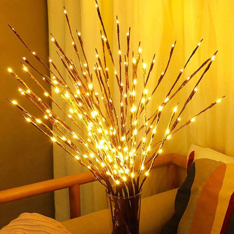 2 Pack Led Branch Light Battery Operated 30 Inch 20 LED image 1