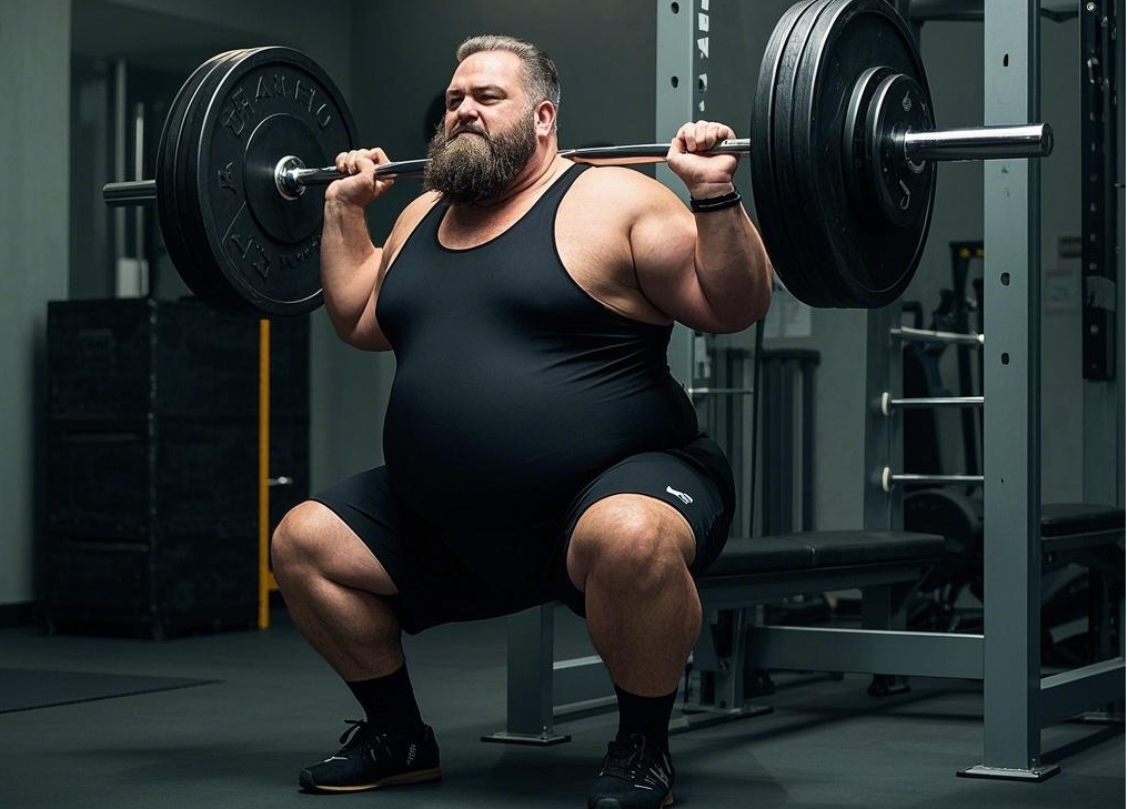big men's size and strength