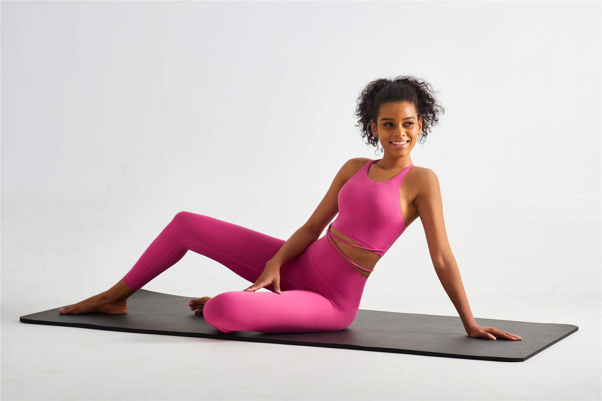 Hergymclothing pink yoga gym wear