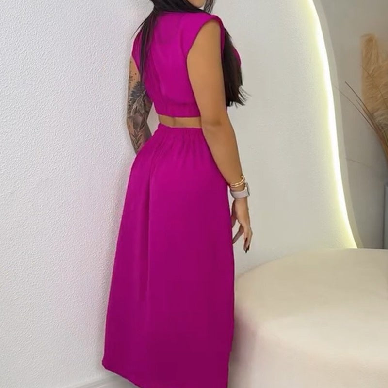 👗Elegant slit dress for women