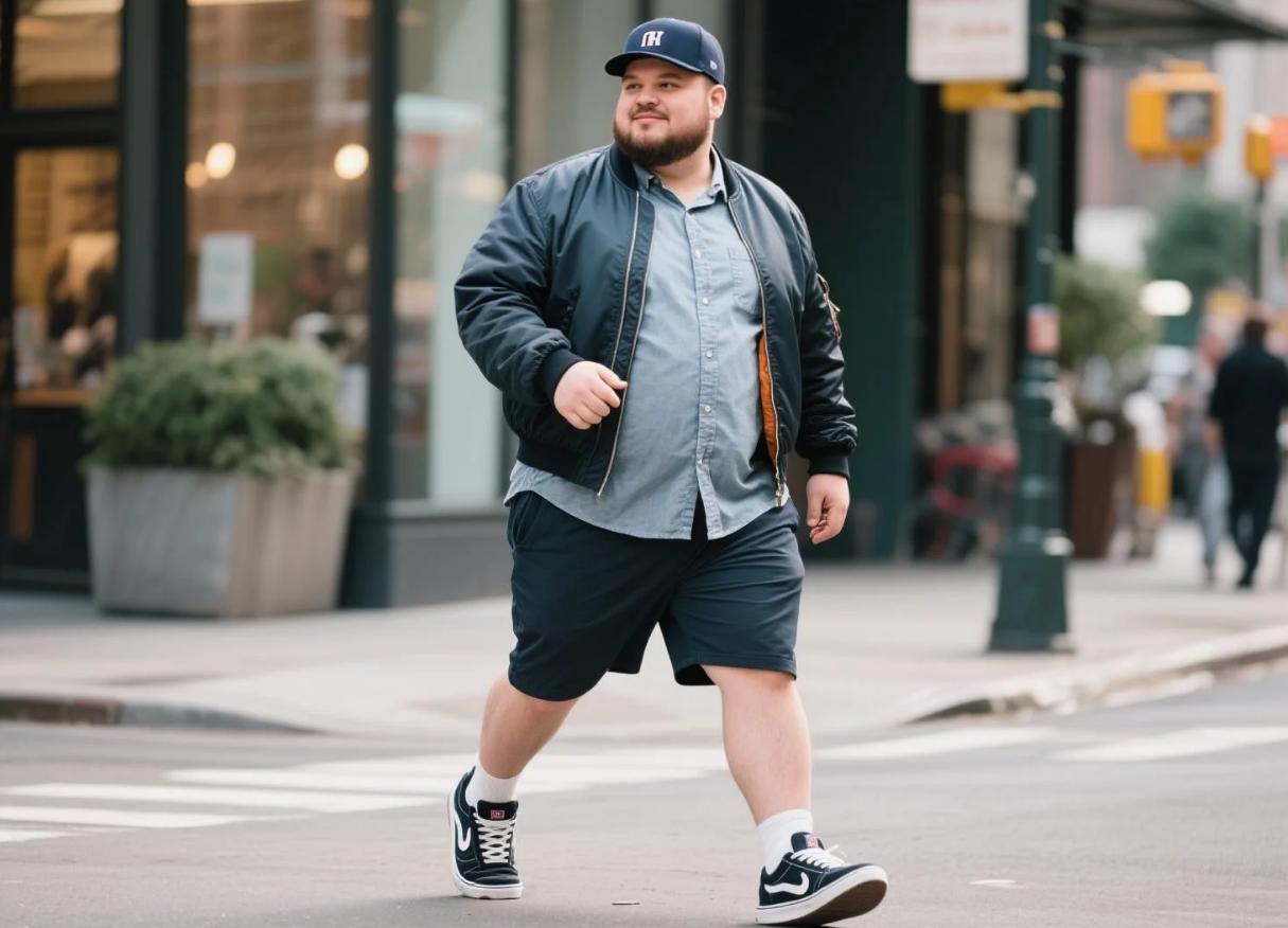 big men's casual two-piece sets