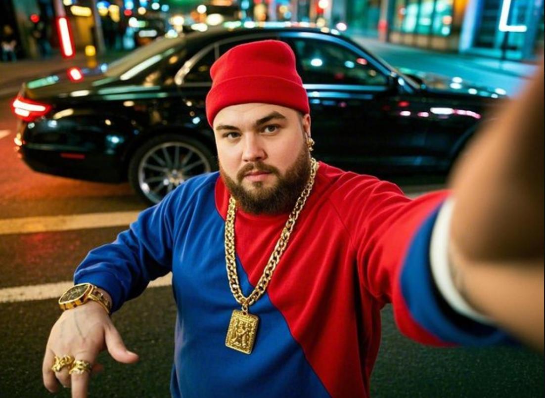 Big and tall men’s streetwear with color block