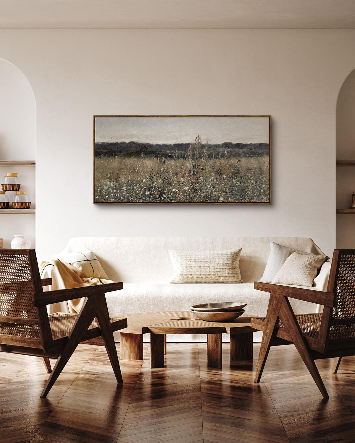 Antoine Chintreuil's 'Flower Field' painting
